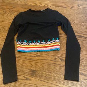Alice + Olivia Cropped Longsleeve